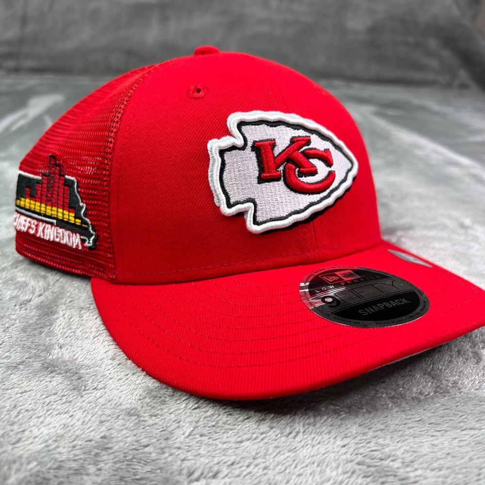 New Era Kansas City Chiefs NFL Red Kingdom Patch 9Fifty Low Profile Snapback Hat
